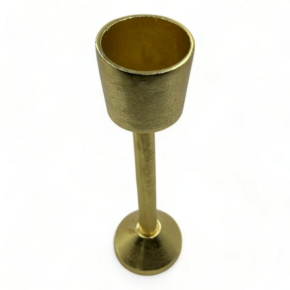 11 inch Gold Decorative Metal Candle Holder by 90210 Kitchen and Bath