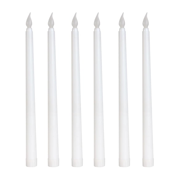 11 inch LED Flameless Taper Candles Battery Operated LED Candlestick Flameless Long Candles for Home Dinner Table Party Weddings Birthday