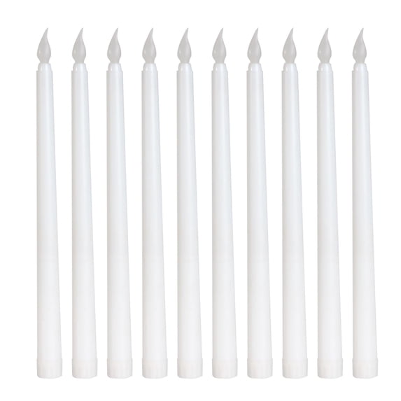 11 inch LED Flameless Taper Candles Battery Operated LED Candlestick Flameless Long Candles for Home Dinner Table Party Weddings Birthday