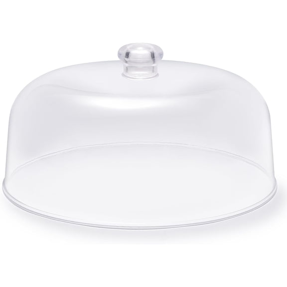 11-inch Plastic Acrylic Cake Dome Cover, Suitable for Cake Stand Plates Transparent Cake Cover(Transparent Handle)
