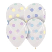 11 inch Polka Dots Pastel Latex Balloons 50 Pack - Party Supplies Decorations