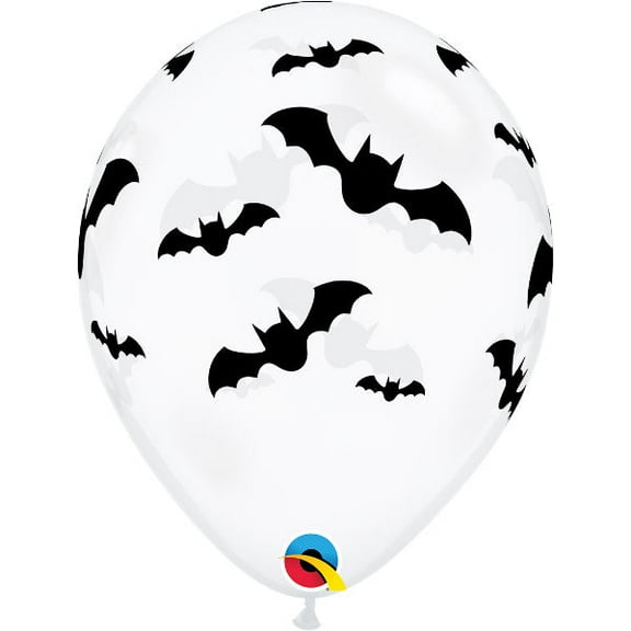 11 inch Qualatex Bats Latex Balloons (50 Pack) - Party Supplies Decorations