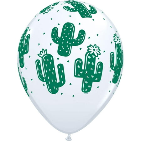 11 inch Qualatex Cactuses Latex Balloons (6 Pack) - Party Supplies Decorations