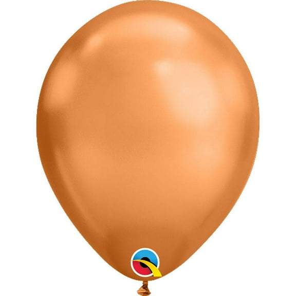 11 inch Qualatex Chrome - Copper Latex Balloons (10 Pack) - Party Supplies Decorations