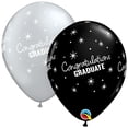thumbnail image 1 of 11 inch Qualatex Congratulations Grad Sparkles Latex Balloons (6 Pack) - Party Supplies Decorations, 1 of 1