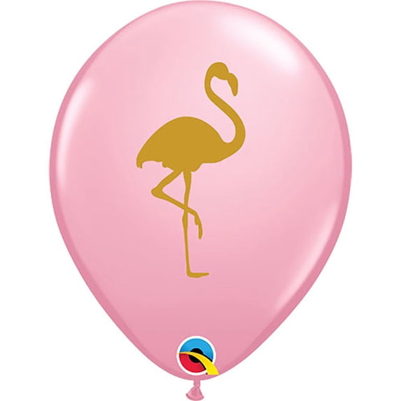 11 inch Qualatex Flamingo - Pink (6 Pk) Latex Balloons (6 Pack) - Party Supplies Decorations