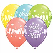 11 inch Qualatex MHeartM YouRe The Best Latex Balloons 6 Pack - Party Supplies Decorations