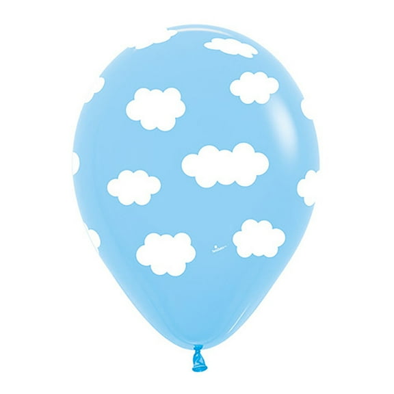 11 inch Sempertex Clouds Latex Balloons (50 Pack) - Party Supplies Decorations