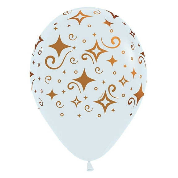 11 inch Sempertex Copper Diamonds Latex Balloons (50 Pack) - Party Supplies Decorations