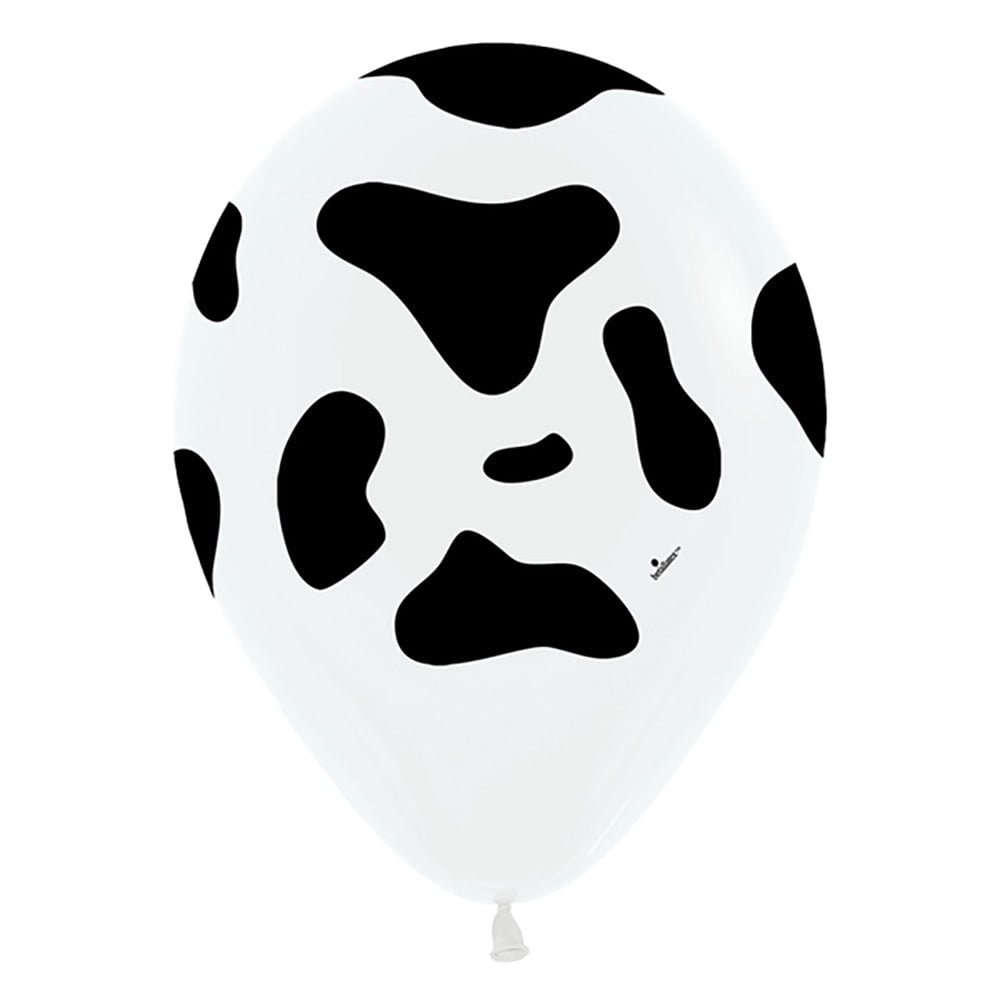 11 inch Sempertex Cow Print Latex Balloons (50 Pack) - Party Supplies Decorations