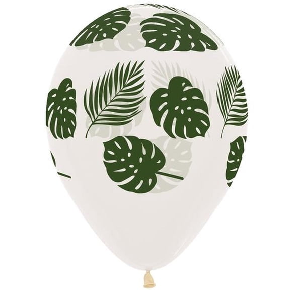 11 inch Sempertex Palm Fronds Latex Balloons (50 Pack) - Party Supplies Decorations