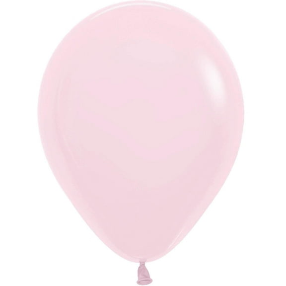 11 inch Sempertex Pastel Matte Pink Latex Balloons (100 Pack) - Party Supplies Decorations