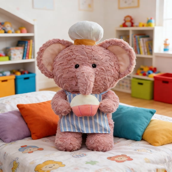 11 inch Stuffed Animals Plush Toys, Chef Theme Soft Toys Party Favors for Boys Girls - Soft Koala/Panda/Elephant - Home Pillow Decorations Plushies, Christmas Birthday Valentines Day Easter Gift