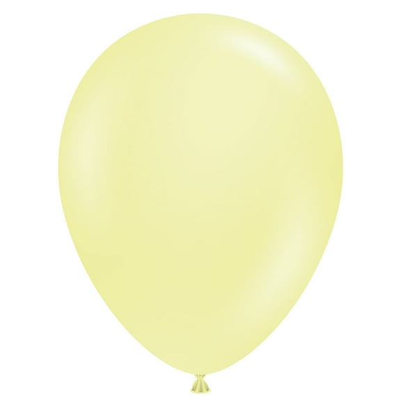 11 inch TUFTEX Lemonade Yellow Latex Balloons (100 Pack) - Party Supplies Decorations