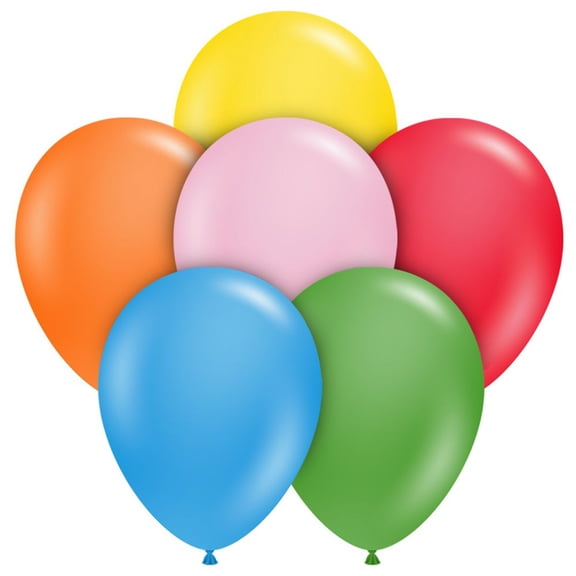 11 inch Tuftex Standard Assortment Latex Balloons (100 Pack) - Party Supplies Decorations