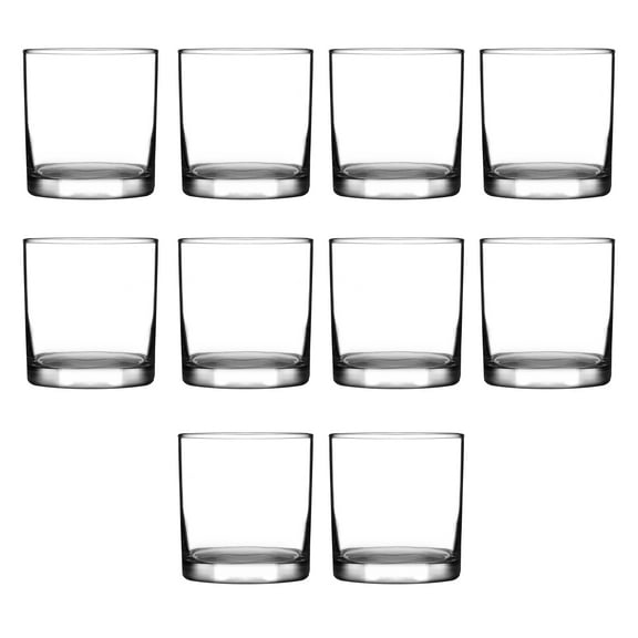 11 oz. ARC Aristocrat Rocks Glasses- 10 Pack- Black