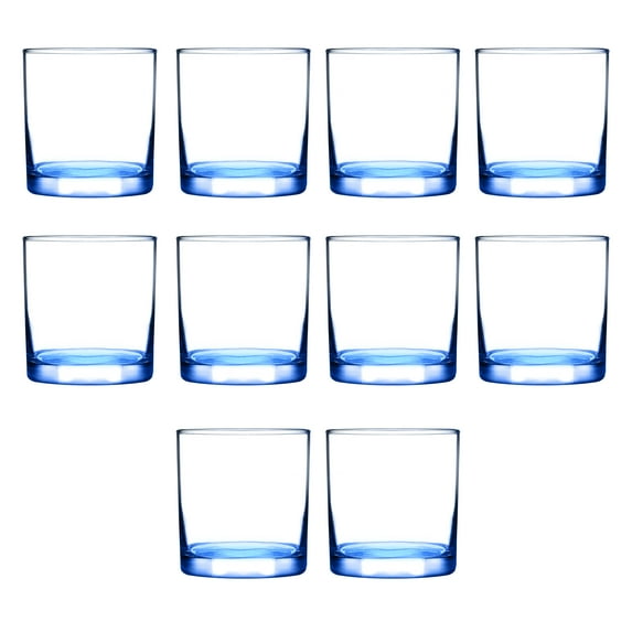 11 oz. ARC Aristocrat Rocks Glasses- 10 Pack- Blue