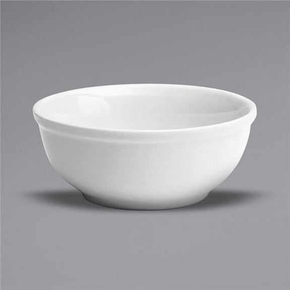 11 oz Bright White Ware Rolled Edge Porcelain Nappie Bowl