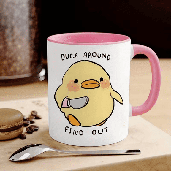 11 oz Cartoon Duck Design Ceramic Coffee Mug