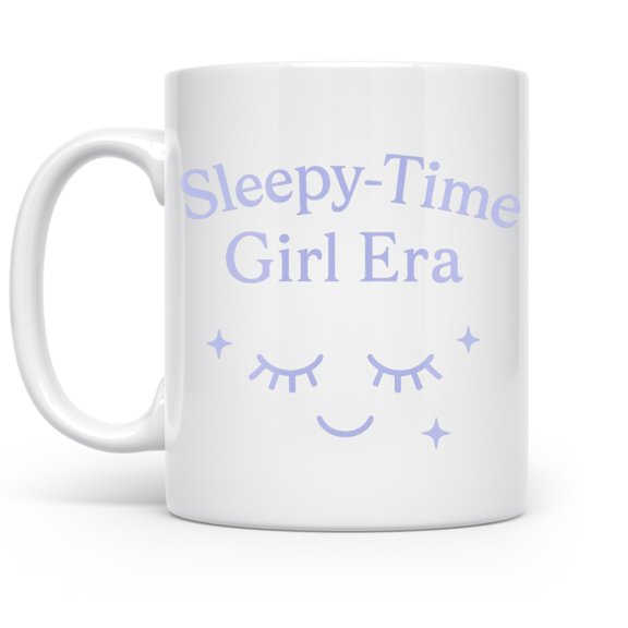 Sleepy-Time 11 oz Coffee Mug - Lavender Design White Ceramic Gift