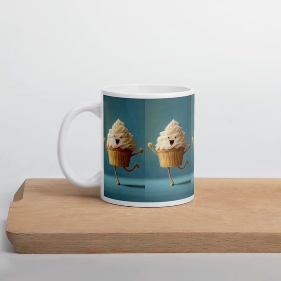 11 oz Dancing Cupcake Ceramic Coffee Mug
