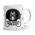 thumbnail image 1 of 11 oz Dog Owner Gifts Best Boxer Mom Ever Paw Pattern Women Inspiratinal Ceramic Coffee Mug, 1 of 3