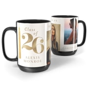 11 oz Personalized Black Ceramic Coffee Mug – Custom Photo or Text