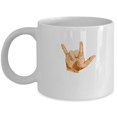 thumbnail image 1 of Rock n Roll 11 oz Coffee Mug - Heavy Metal Band Gift White Ceramic, 1 of 4