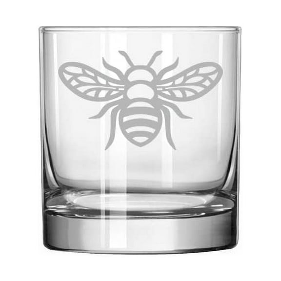 11 oz Rocks Whiskey Highball Glass Honey Bee