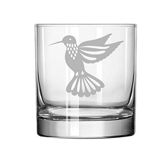 11 oz Rocks Whiskey Highball Glass Hummingbird