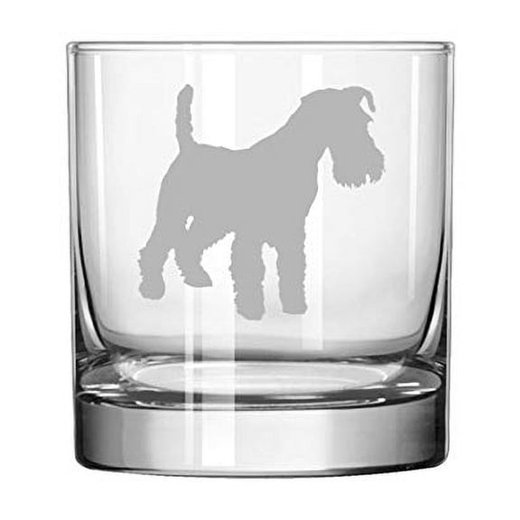 11 oz Rocks Whiskey Highball Glass Miniature Schnauzer