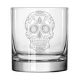 thumbnail image 1 of 11 oz Rocks Whiskey Highball Glass Sugar Candy Skull, 1 of 1