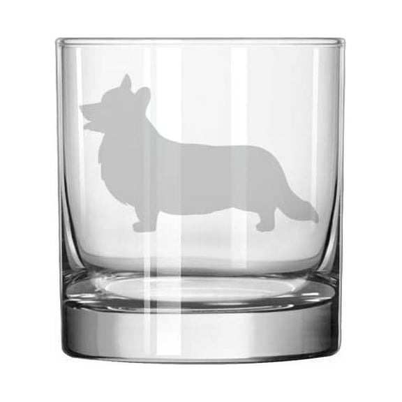 11 oz Rocks Whiskey Old Fashioned Glass Corgi Pembroke Welsh
