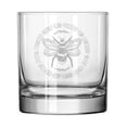thumbnail image 1 of 11 oz Rocks Whiskey Old Fashioned Glass Gift Bee Inspiration Be Kind Positive Happy Yourself, 1 of 1