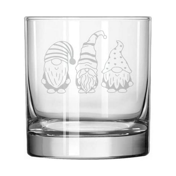 11 oz Rocks Whiskey Old Fashioned Glass Gift Gnomes
