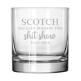 thumbnail image 1 of 11 oz Rocks Whiskey Old Fashioned Glass Gift Scotch The Glue Holding This Together Funny, 1 of 1