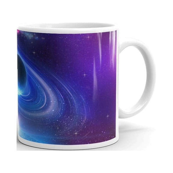 11 oz Science Nerd Gifts Space Stars Purple Background Stem Geek Ceramic Coffee Mug