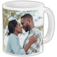 11 oz White Ceramic Custom Mug Personalized Photo or Text