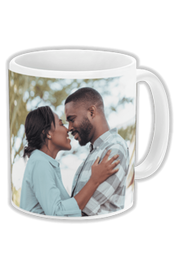 11 oz White Ceramic Custom Mug Personalized Photo or Text