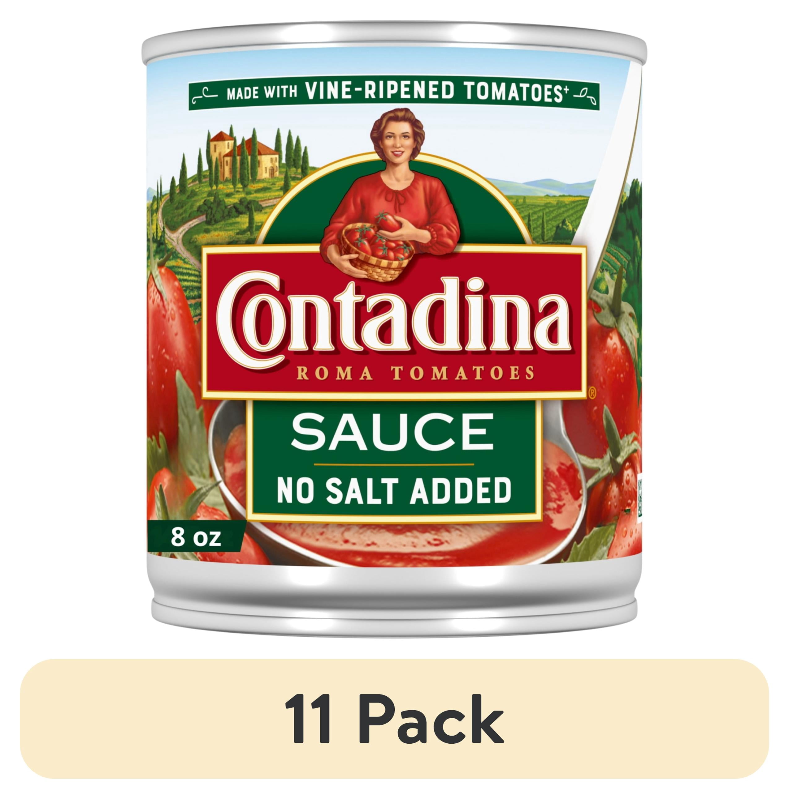 (11 pack) Contadina Tomato Sauce, No Salt Added, 8 oz Can