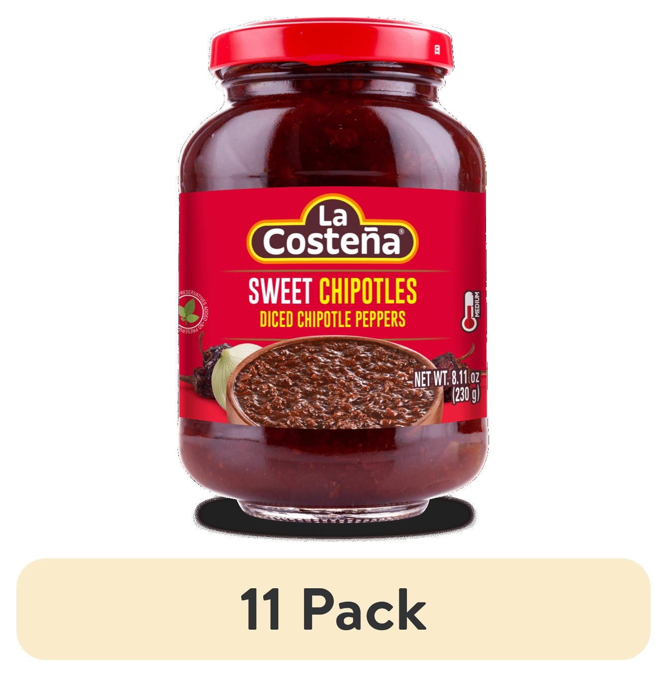 (11 pack) La Costeña Diced Sweet Chipotle Peppers, 8.11 oz