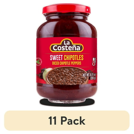 (11 pack) La Costeña Diced Sweet Chipotle Peppers, 8.11 oz