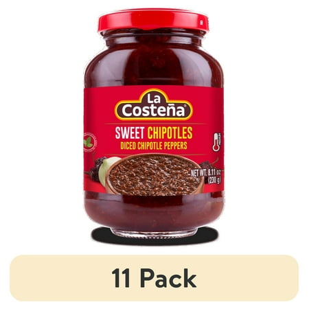 (11 pack) La Costeña Diced Sweet Chipotle Peppers, 8.11 oz