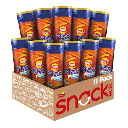 (11 pack) Lay's Stax Potato Crisps Buffalo Wings with Ranch Flavor 5.5 oz.