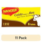 (11 pack) Maggi Caldo Sabor A Res Beef Flavor Bouillon Cubes, Beef Bouillon, Soup Seasoning, 6-CT 2.32 oz