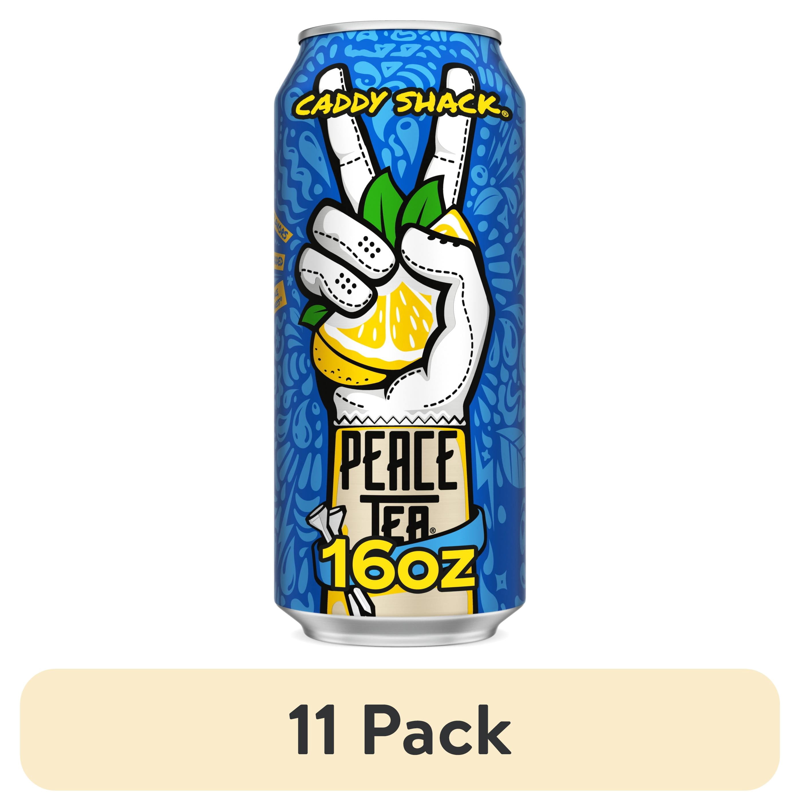 (11 pack) Peace Tea Caddy Shack Lemon-Flavored Canned Iced Tea, 16 fl oz