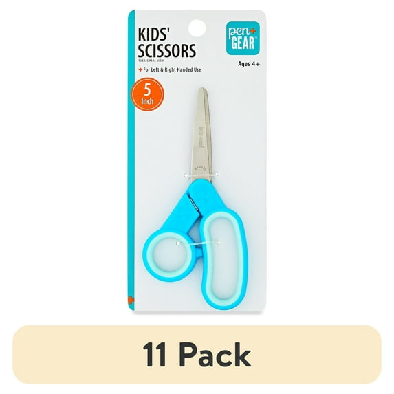 (11 pack) Pen+Gear 5" Kids' Scissors, Blue