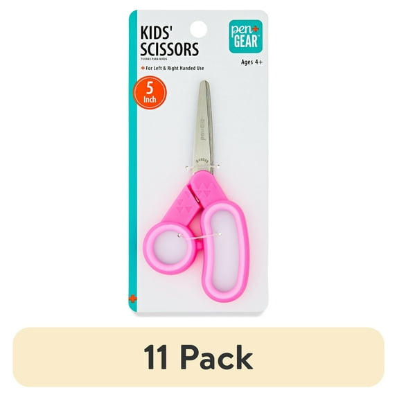 (11 pack) Pen+Gear 5-inch Blunt Kids Scissors, Pink