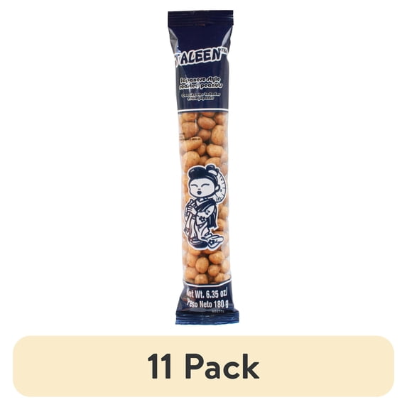 (11 pack) Taleen Japanese Style Roasted Edible Peanuts, 5.71 oz Bag