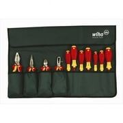 11 pc Insulated Tool Set, Roll-up Pouch, 7 Screwdrivers, 3 Pliers, SAE 32986